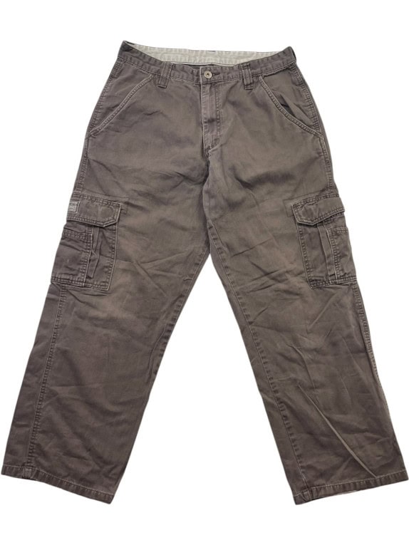 WRANGLER CARGO PANTS UTILITY WASHED BROWN ΑΝΤΡΙΚΟ PRE OWNED S