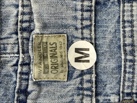 WRANGLER CARGO SHORTS RETRO WASHED BLUE ΑΝΤΡΙΚΟ PRE OWNED M