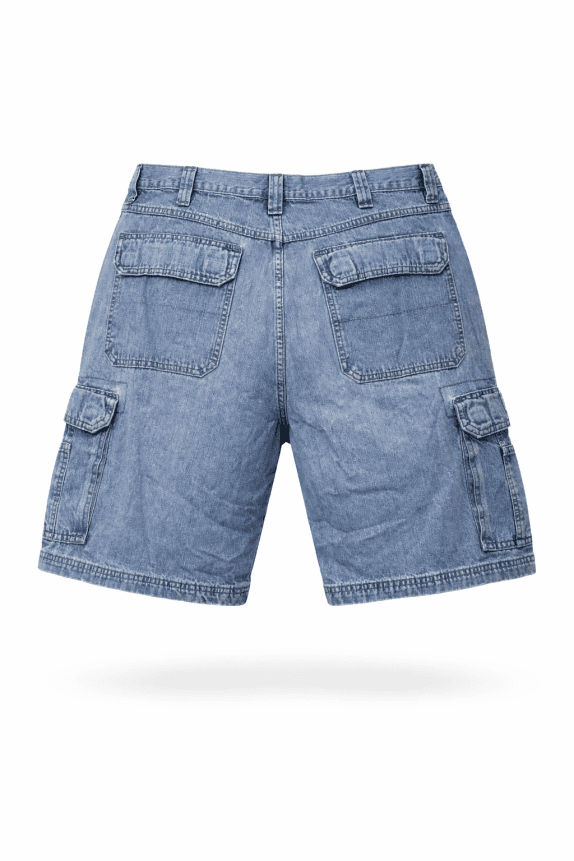 WRANGLER CARGO SHORTS RETRO WASHED BLUE ΑΝΤΡΙΚΟ PRE OWNED M