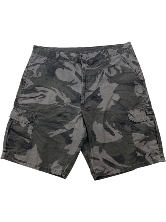 WRANGLER CARGO SHORTS STREETWEAR CAMO GREY ΑΝΤΡΙΚΟ PRE OWNED XL