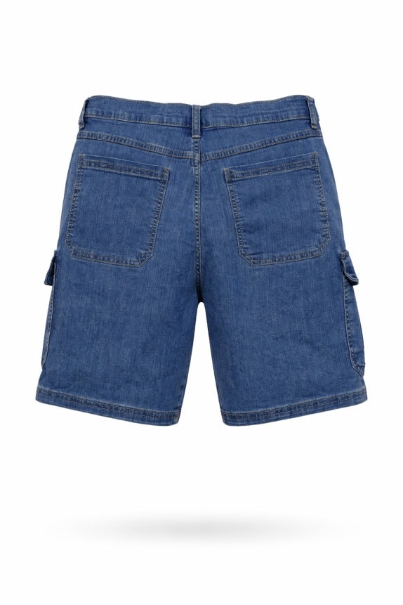 WRANGLER CARGO SHORTS STREETWEAR WASHED BLUE ΑΝΤΡΙΚΟ PRE OWNED L