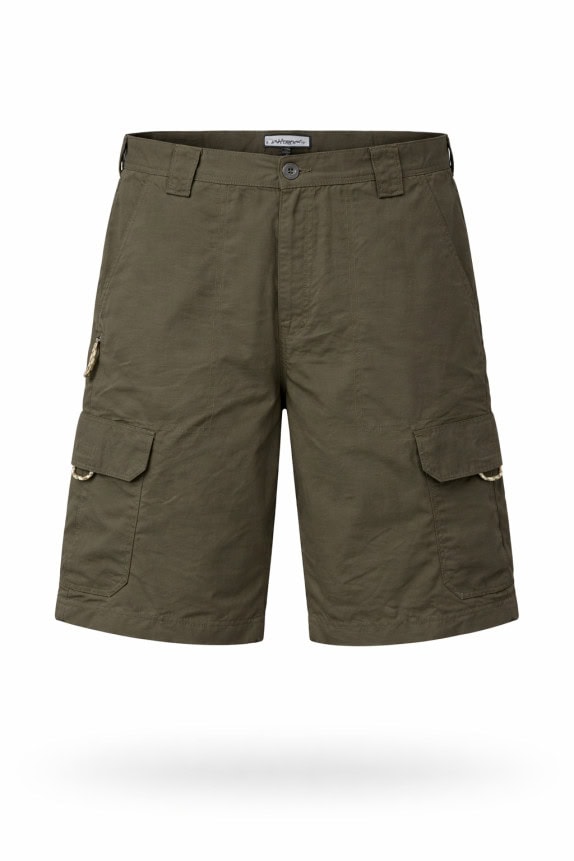 WRANGLER CARGO SHORTS UTILITY OLIVE MEN PRE OWNED XL