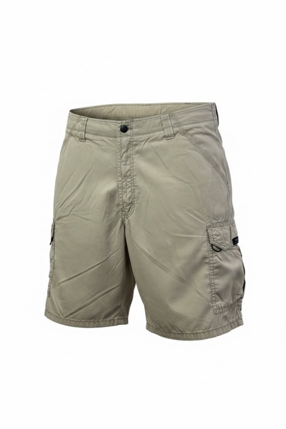 WRANGLER BERMUDA CARGO UTILITY BEIGE UOMO PRE OWNED L