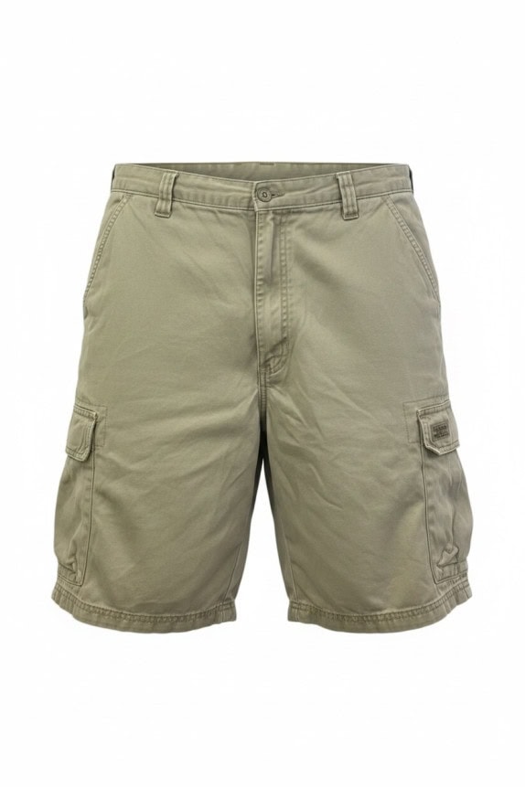 WRANGLER BERMUDA CARGO UTILITY OLIVE UOMO PRE OWNED L