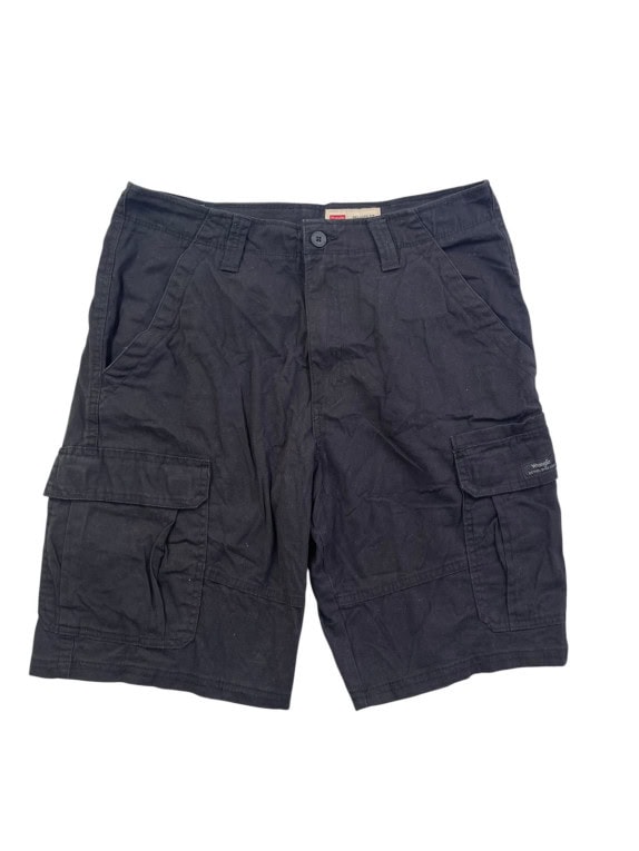 WRANGLER BERMUDA CARGO WORKWEAR NERO UOMO PRE OWNED M
