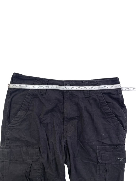 WRANGLER BERMUDA CARGO WORKWEAR NERO UOMO PRE OWNED M