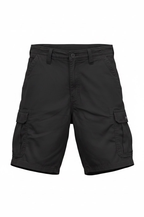 WRANGLER BERMUDA CARGO WORKWEAR NERO UOMO PRE OWNED M