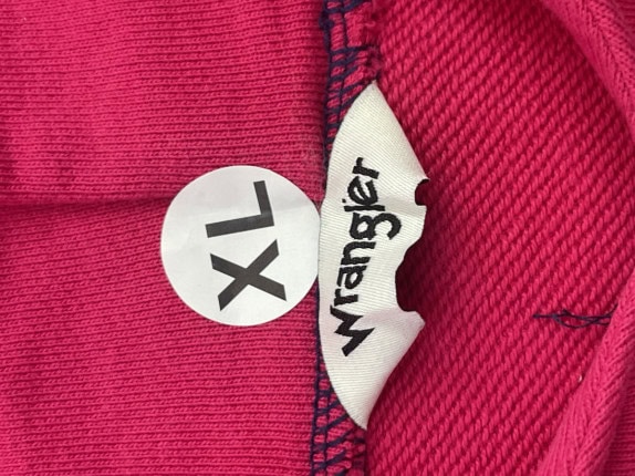 WRANGLER CROP HOODIE GRAPHIC PINK ΓΥΝΑΙΚΕΙΟ PRE OWNED XL