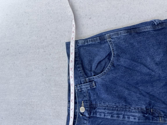 WRANGLER DENIM SHORTS CLASSIC BLUE MEN PRE OWNED L