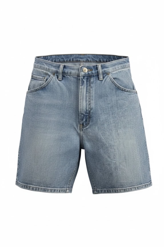 WRANGLER SHORTS IN DENIM 90s CON PATCH LOGO BLU UNISEX M