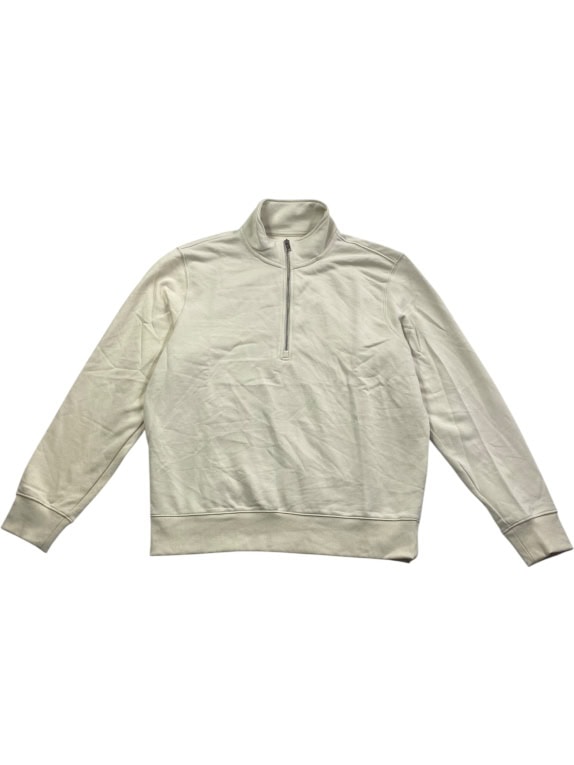 Wrangler Felpa casual con zip a 1/4 beige da uomo L