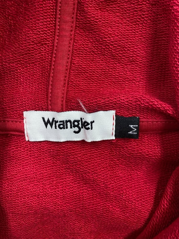 Wrangler Felpa Hoodie Basic Rossa da Uomo M