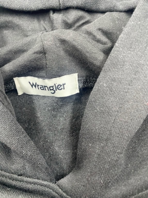 Wrangler Φούτερ Hoodie Casual Μαύρο L