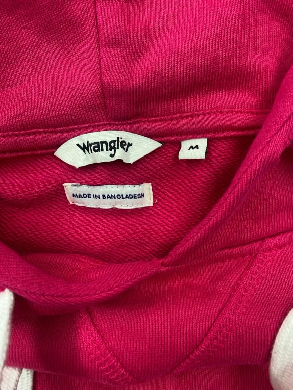 WRANGLER Felpa con Cappuccio Logo Fucsia Donna M