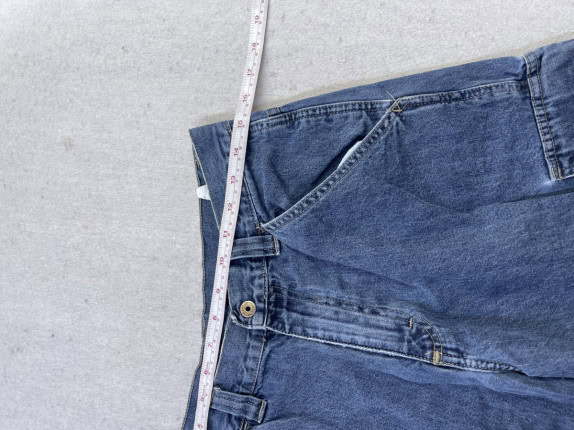 WRANGLER JEANS CARGO SHORTS WASHED BLUE MEN PRE OWNED XS