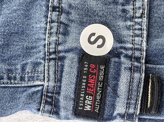 WRANGLER JEANS CARGO SHORTS WASHED BLUE MEN PRE OWNED XS