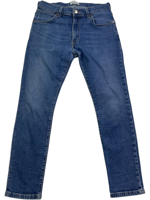 WRANGLER JEANS SLIM FIT BLUE MENS PRE OWNED XS