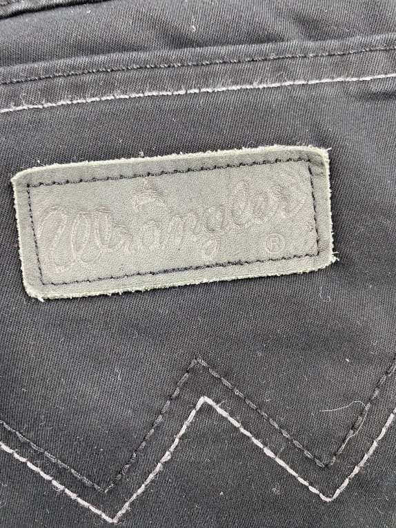 WRANGLER Straight Fit Casual Jeans Logo Black Men’s M