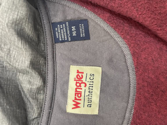 WRANGLER ΚΟΡΜΑΖΙΕΡΑ FLEECE ΜΠΟΡΝΤΟ ΑΝΤΡΙΚΟ PRE OWNED M