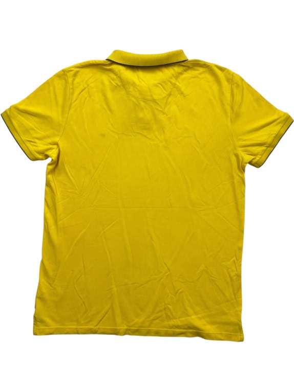 WRANGLER Polo casual da uomo con logo ricamato giallo Large