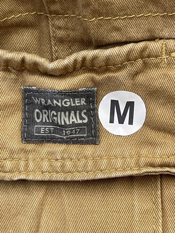 WRANGLER ORIGINALS CARGO PANTS UTILITY BROWN MEN PRE OWNED M