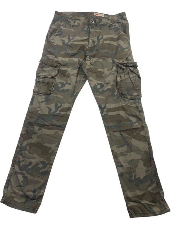 WRANGLER Pantaloni cargo stile militare mimetico camo da uomo taglia L