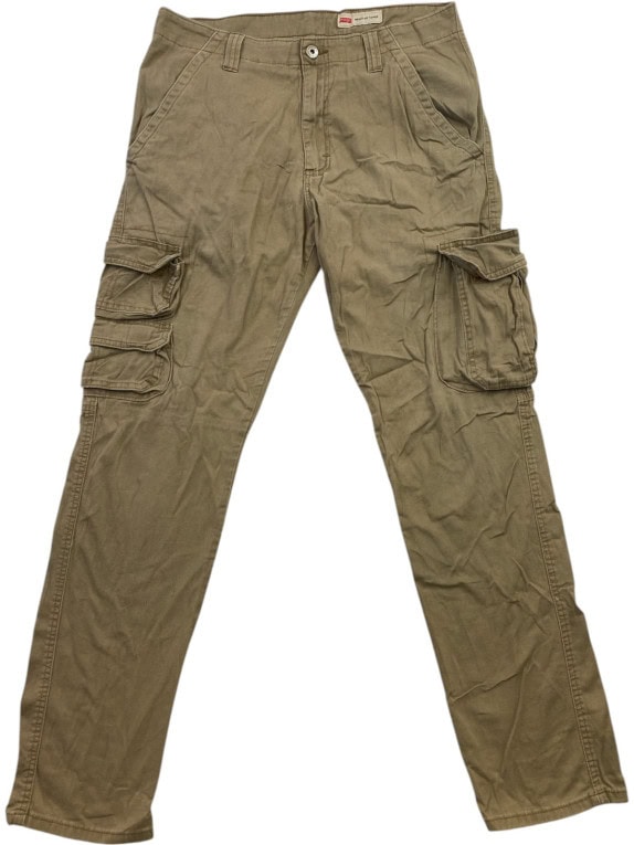 WRANGLER CARGO PANTS UTILITY OLIVE MENS PRE OWNED M