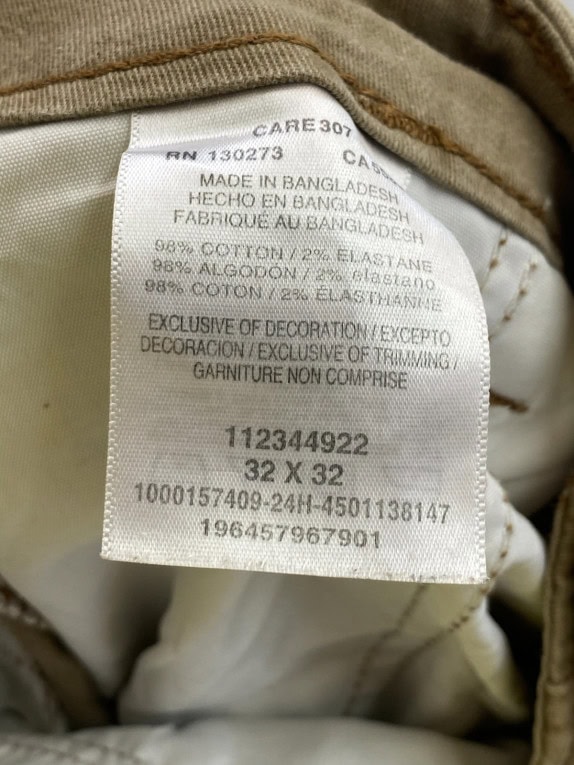 WRANGLER CARGO PANTS UTILITY OLIVE MENS PRE OWNED M