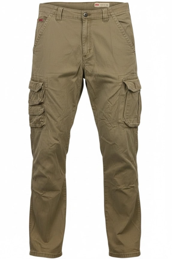 WRANGLER PANTALONI CARGO UTILITY OLIVA UOMO PRE OWNED M
