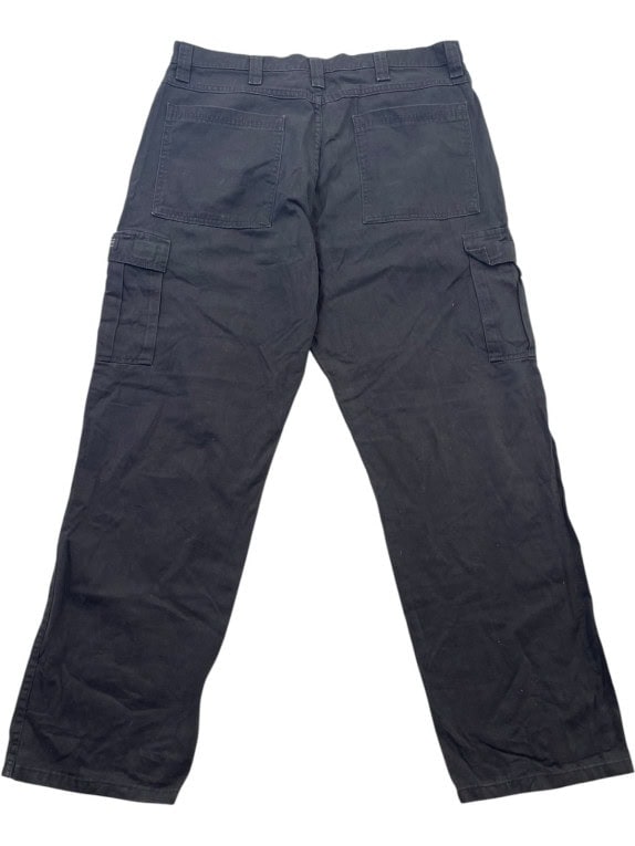 WRANGLER CARGO PANTS WORKWEAR FADED BLACK MENS PRE OWNED XL