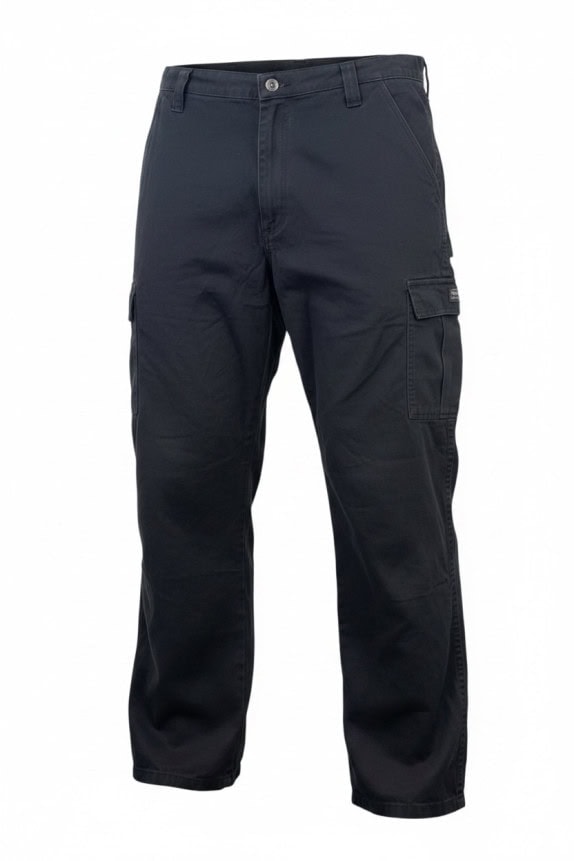 WRANGLER CARGO PANTS WORKWEAR FADED BLACK MENS PRE OWNED XL