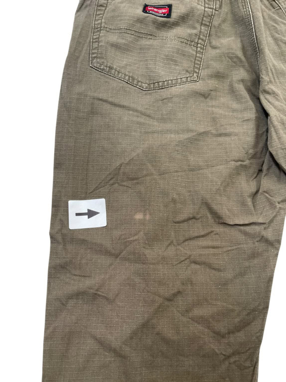 WRANGLER CARPENTER PANTS WORKWEAR OLIVE MENS PRE OWNED XL