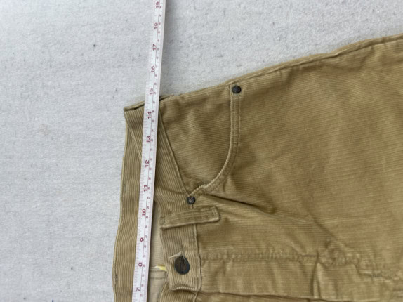 WRANGLER ΠΑΝΤΕΛΟΝΙ CORDUROY MINIMAL ΜΠΕΖ ΑΝΤΡΙΚΟ PRE OWNED XS