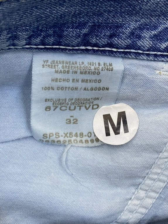WRANGLER DENIM SHORTS WORKWEAR BLUE MEN PRE OWNED M