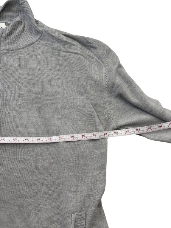WRANGLER CARDIGAN IN MAGLIA CON ZIP MINIMAL GRIGIO DONNA PRE OWNED L