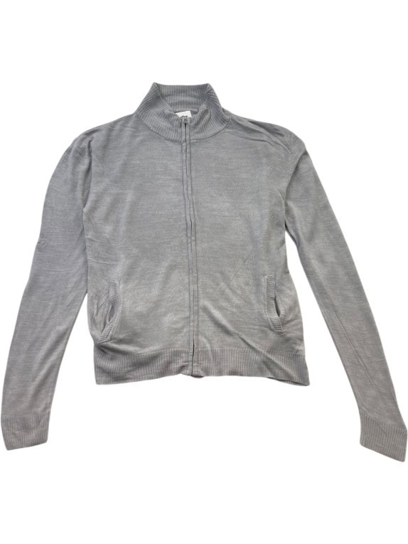 WRANGLER CARDIGAN IN MAGLIA CON ZIP MINIMAL GRIGIO DONNA PRE OWNED L