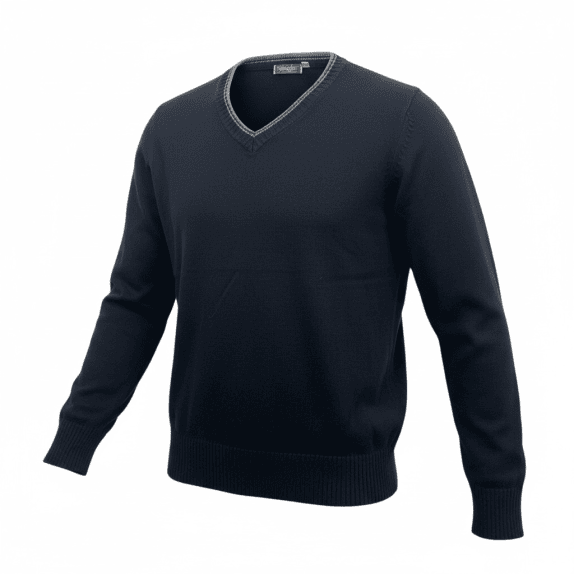 Wrangler Πλεκτό Πουλόβερ Classic V-Neck Logo Μαύρο Ανδρικό L