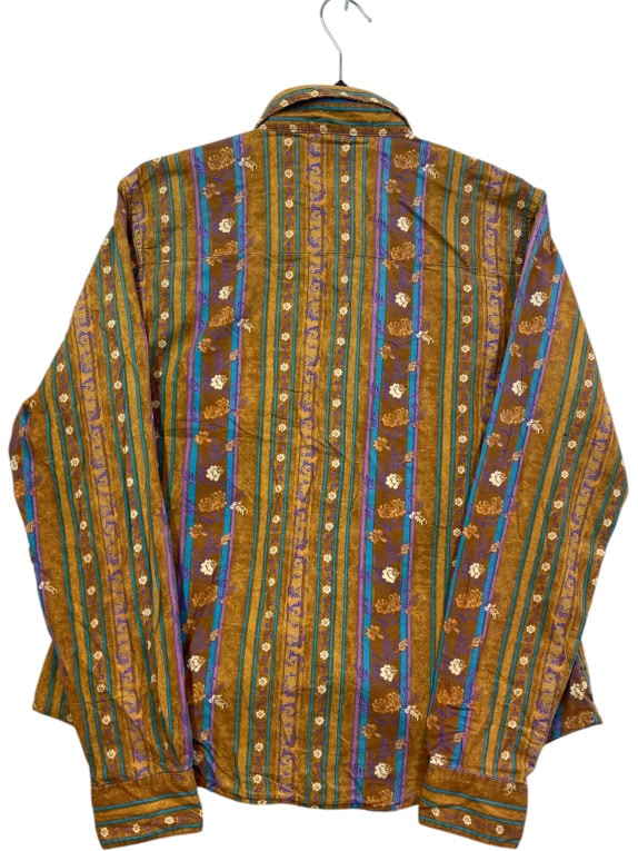 WRANGLER ΠΟΥΚΑΜΙΣΟ 90s PATTERNED ΚΑΦΕ UNISEX S