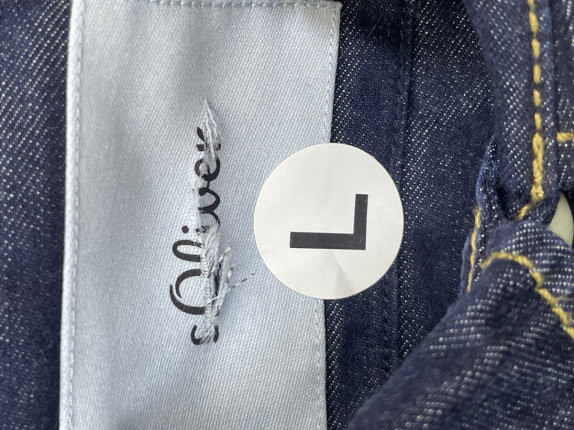 S. OLIVER CAMICIA DENIM CLASSIC NAVY UOMO PRE OWNED L