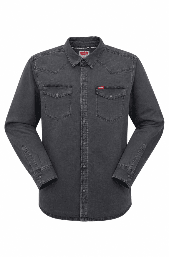 WRANGLER ΠΟΥΚΑΜΙΣΟ DENIM VINTAGE CHARCOAL ΑΝΔΡΙΚΟ PRE OWNED L