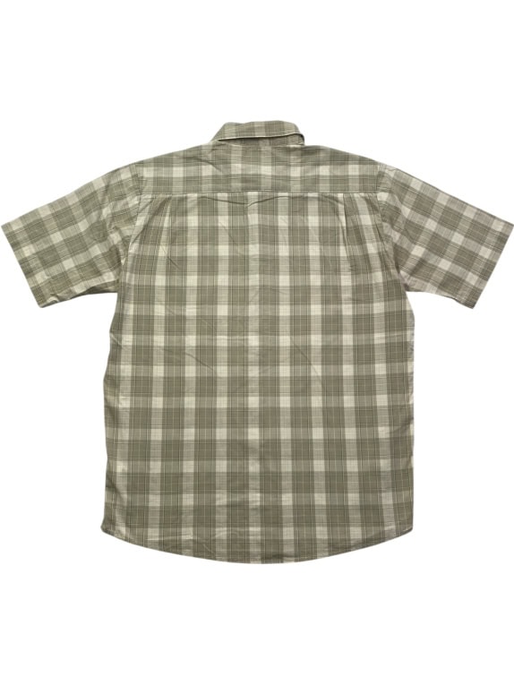 Wrangler Camicia casual a quadri con logo beige da uomo M