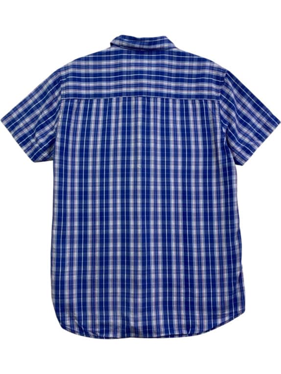 WRANGLER ΠΟΥΚΑΜΙΣΟ ΚΟΝΤΟΜΑΝΙΚΟ CASUAL ΚΑΡΩ ΜΠΛΕ/ΛΕΥΚΟ ΑΝΔΡΙΚΟ L