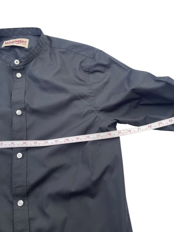 WRANGLER CAMICIA MINIMAL NERA UOMO PRE OWNED S