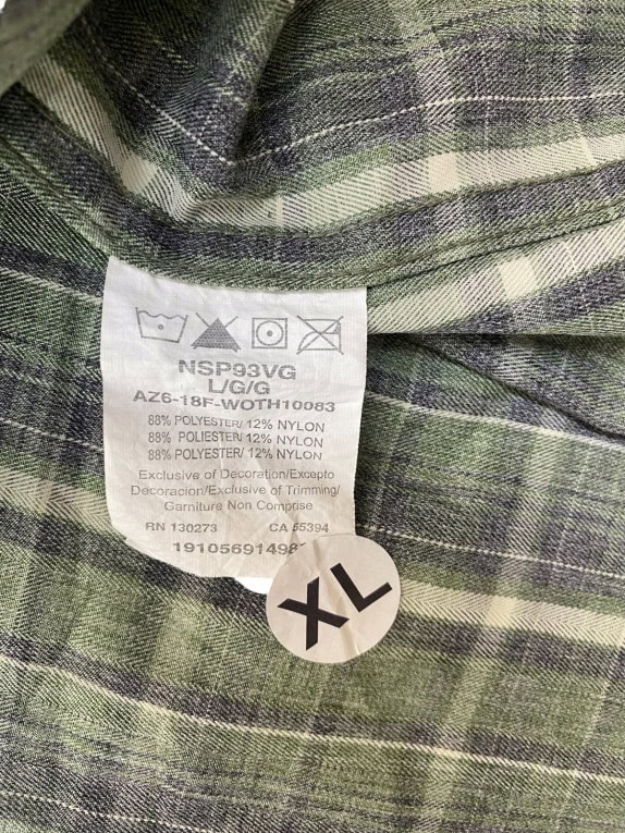 WRANGLER SHIRT WORKWEAR GREEN MENS PRE OWNED XL