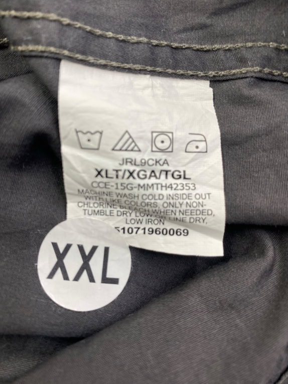 WRANGLER RED MEN'S WORKWEAR SHIRT WITH DOUBLE POCKETS GREY XXL