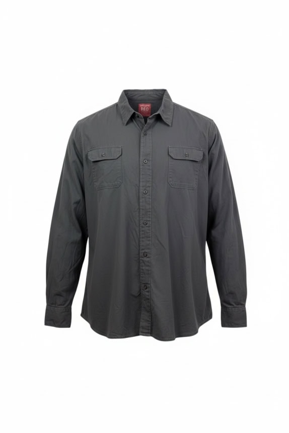 WRANGLER RED ΑΝΔΡΙΚΟ ΠΟΥΚΑΜΙΣΟ WORKWEAR STYLE ΜΕ ΔΥΟ ΤΣΕΠΕΣ ΓΚΡΙ XXL