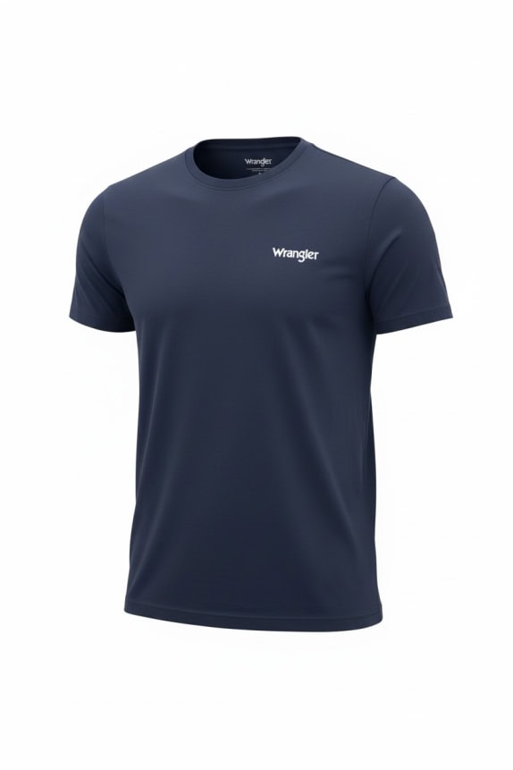 WRANGLER T-SHIRT CASUAL SMALL LOGO ΜΠΛΕ ΑΝΔΡΙΚΟ L