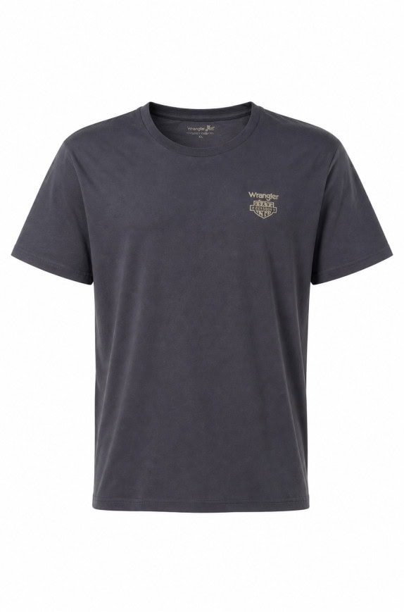 WRANGLER T SHIRT MINIMAL ANTRACITE UOMO PRE OWNED XL