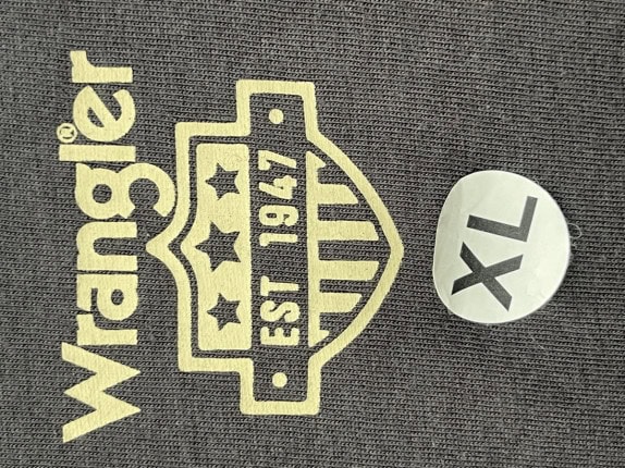 WRANGLER T SHIRT MINIMAL CHARCOAL ΑΝΤΡΙΚΟ PRE OWNED XL