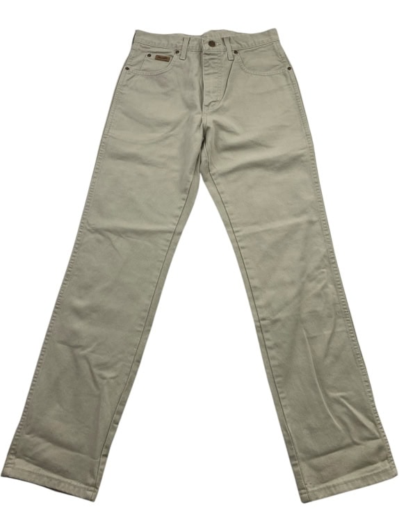 WRANGLER TEXAS Vintage Denim Pants Logo Beige/Light Grey Men’s W30 L32